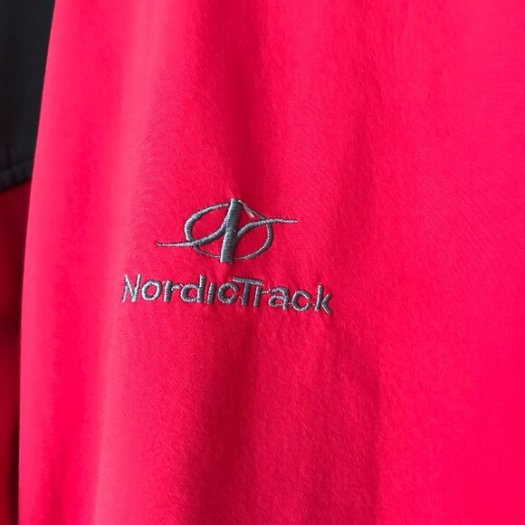 NordicTrack Red w/Dark Gray Zip-Up Fleece Lined Jacket X-Large - Picture 4 of 13